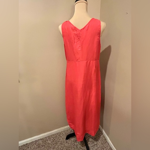 J.Jill Linen Coral Sleeveless Dress, size XS - Picture 3 of 8